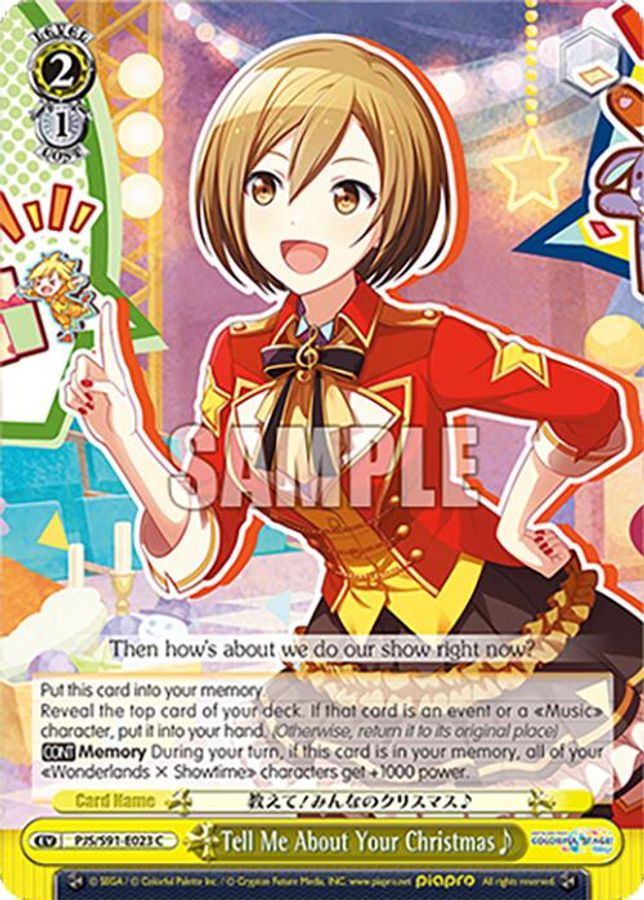 Tell Me About Your Christmas~ C waifu card — Weiss Schwarz