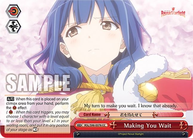 Making You Wait CC waifu card — Weiss Schwarz