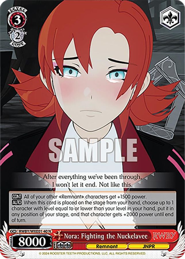 Nora: Fighting the Nuckelavee Normal waifu card — Weiss Schwarz