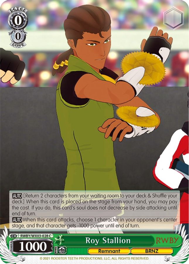 Roy Stallion C waifu card — Weiss Schwarz