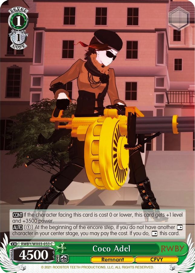 Coco Adel C waifu card — Weiss Schwarz