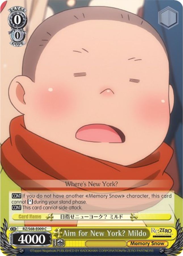 Aim for New York? Mildo C waifu card — Weiss Schwarz