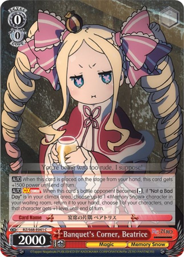 Beatrice C waifu card — Weiss Schwarz