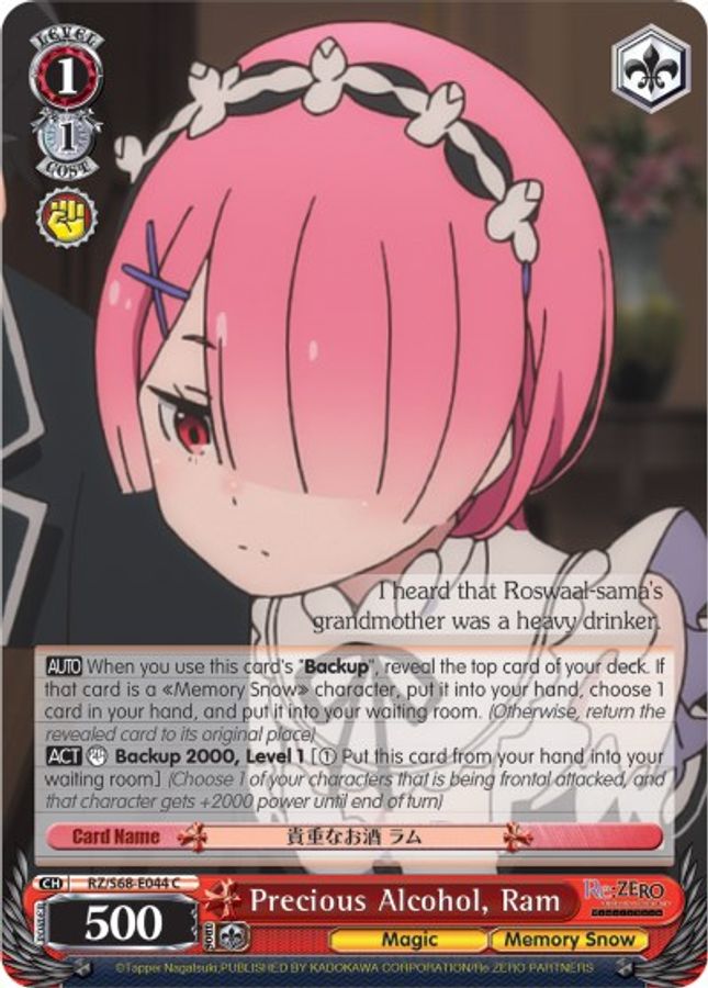 Ram C waifu card — Weiss Schwarz