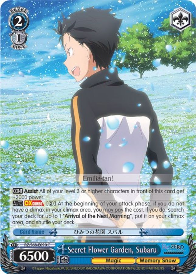 Subaru C waifu card — Weiss Schwarz