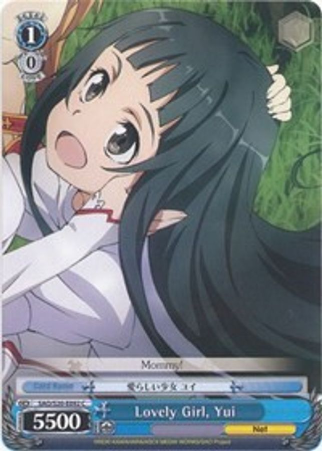 Yui C waifu card — Weiss Schwarz