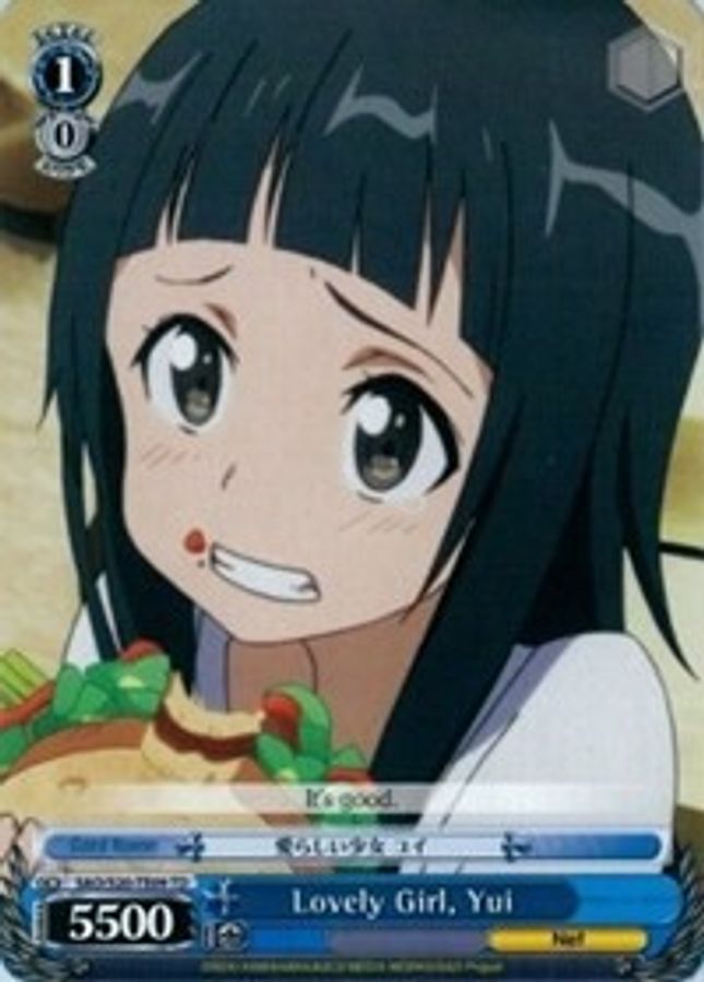 Yui TrialDeck waifu card — Weiss Schwarz