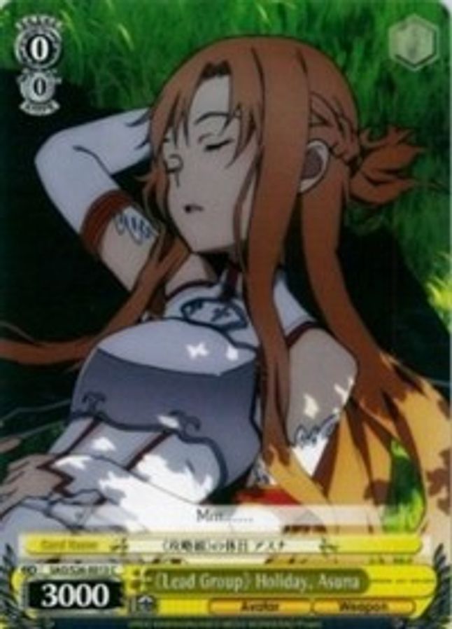 Asuna C waifu card — Weiss Schwarz