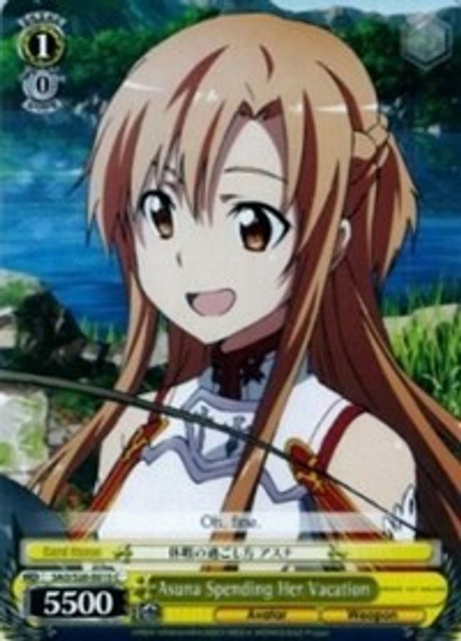 Asuna Spending Her Vacation C waifu card — Weiss Schwarz