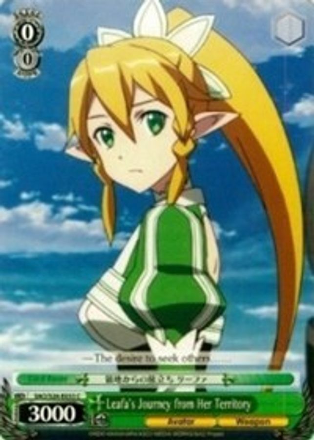 Leafa's Journey from Her Territory C waifu card — Weiss Schwarz