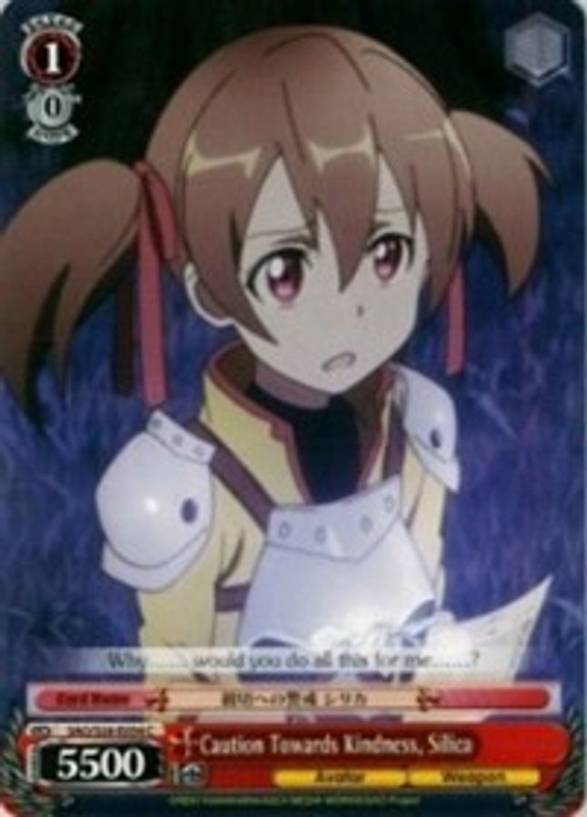Silica C waifu card — Weiss Schwarz