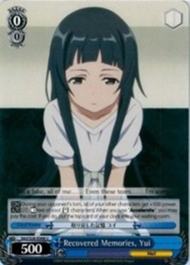 Yui U waifu card — Weiss Schwarz