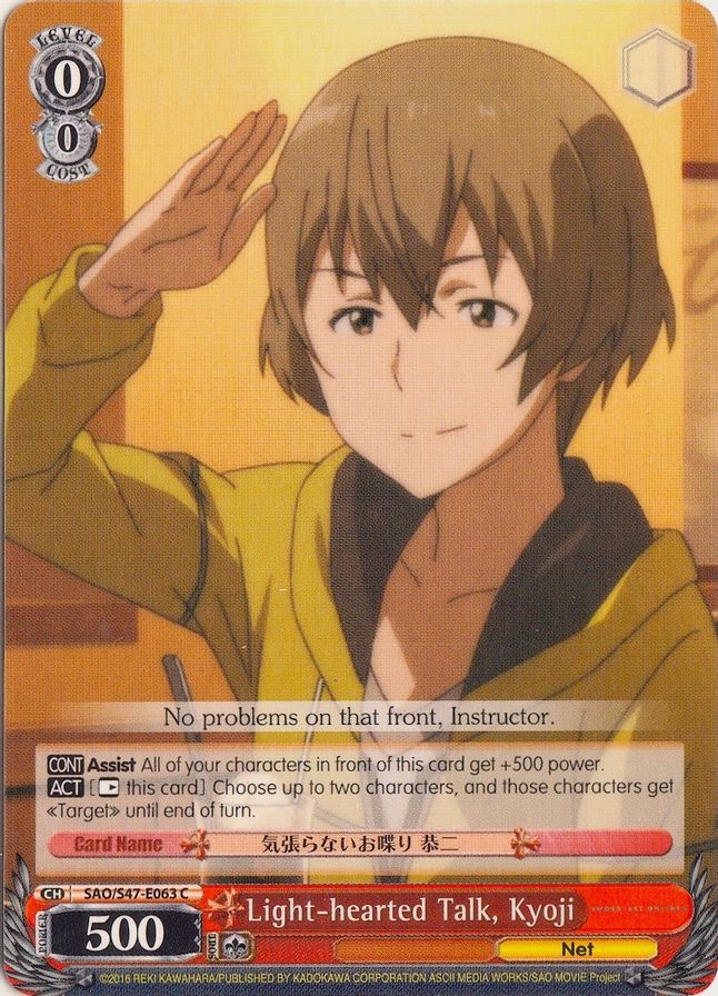 Kyoji C waifu card — Weiss Schwarz