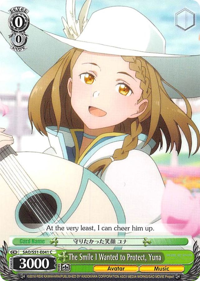 Yuna C waifu card — Weiss Schwarz