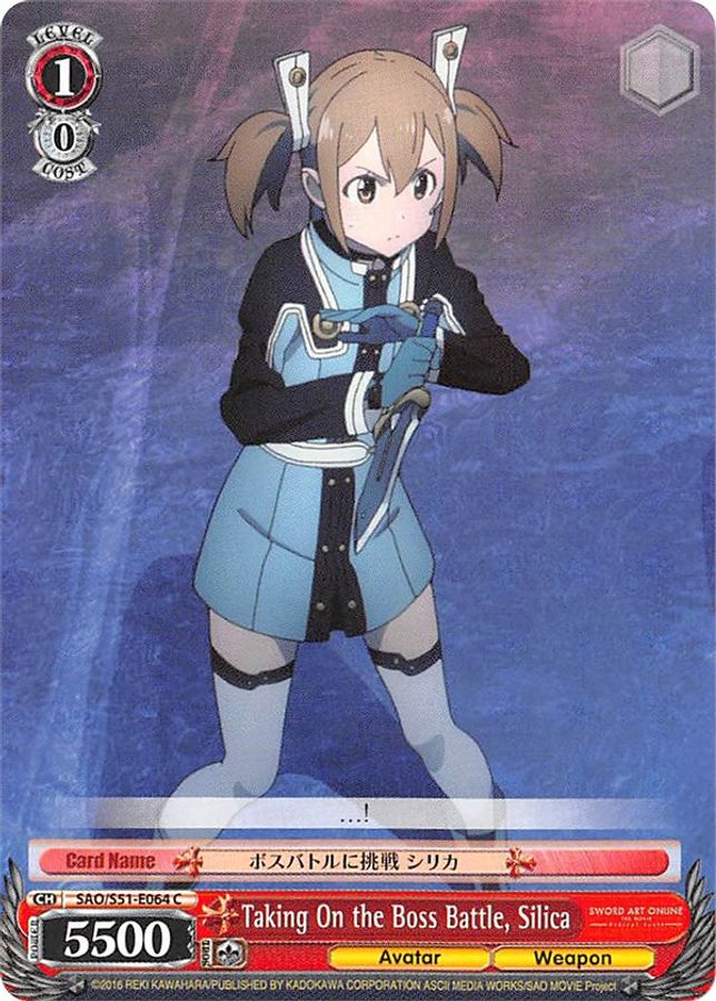 Silica C waifu card — Weiss Schwarz