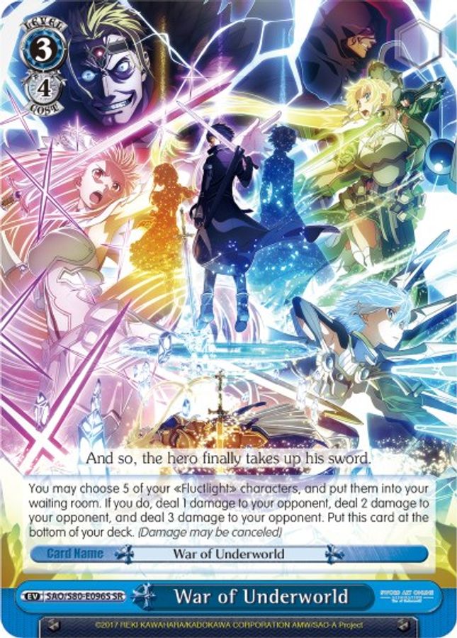 War of Underworld SR waifu card — Weiss Schwarz