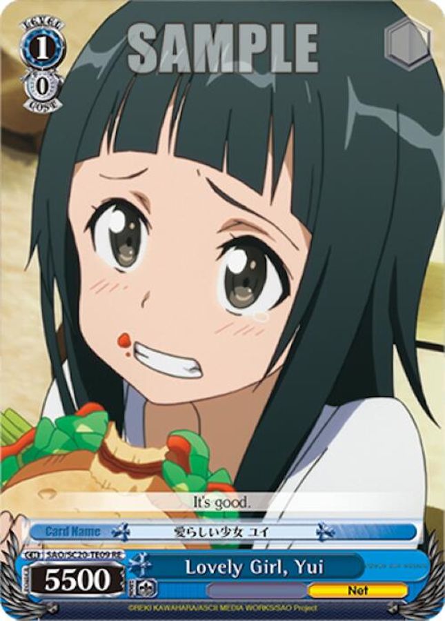 Yui Reprint waifu card — Weiss Schwarz