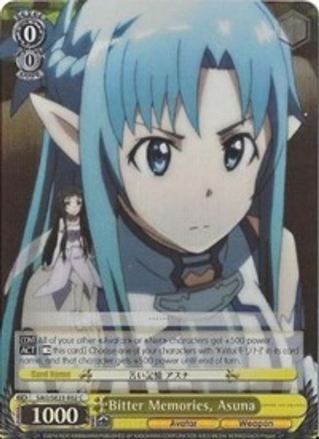 Asuna C waifu card — Weiss Schwarz
