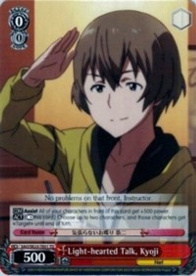 Kyoji TrialDeck waifu card — Weiss Schwarz