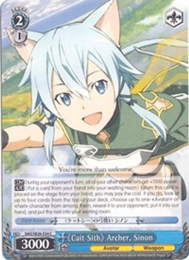 Sinon (Parallel Foil) C waifu card — Weiss Schwarz