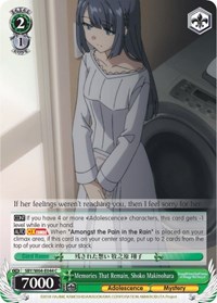 Shoko Makinohara C waifu card — Weiss Schwarz