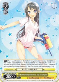 Mai Sakurajima Promo waifu card — Weiss Schwarz