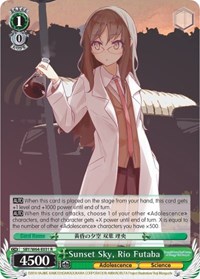 Rio Futaba R waifu card — Weiss Schwarz