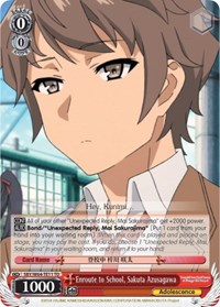 Sakuta Azusagawa TrialDeck waifu card — Weiss Schwarz