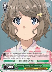 Tomoe Koga U waifu card — Weiss Schwarz