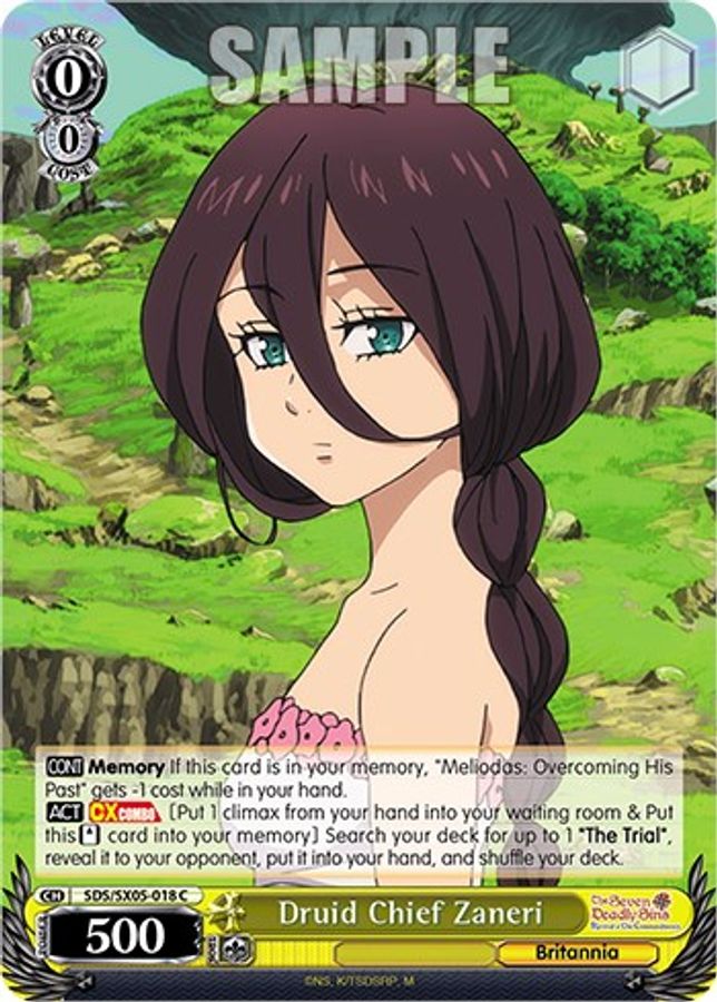 Druid Chief Zaneri C waifu card — Weiss Schwarz