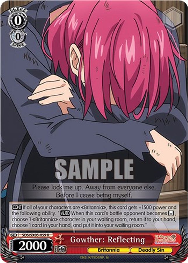 Gowther: Reflecting R waifu card — Weiss Schwarz