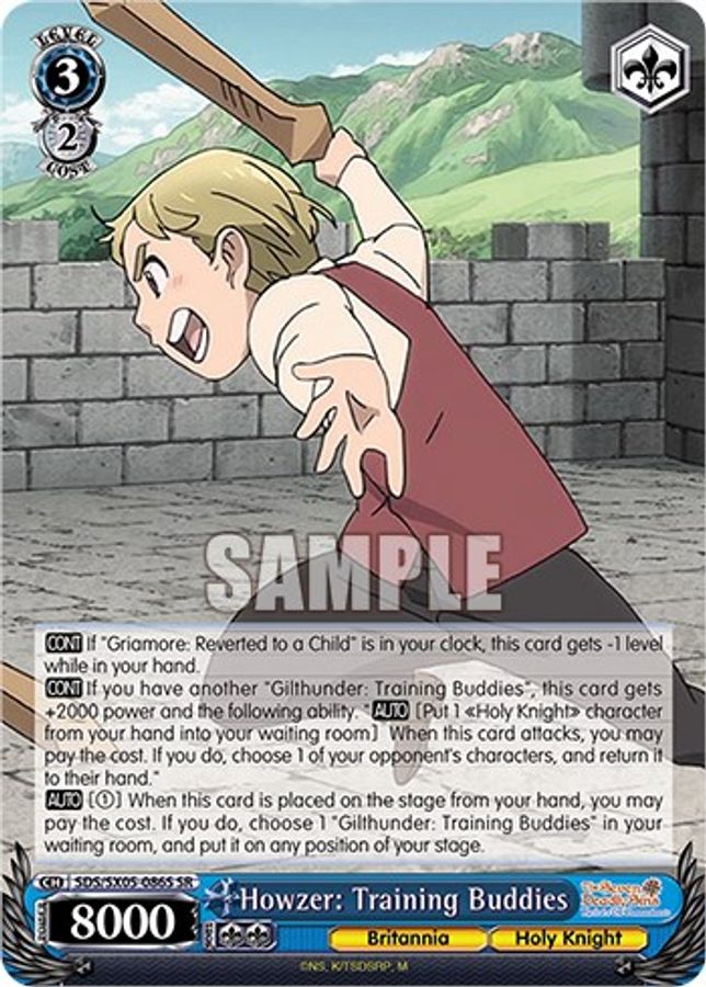 Howzer: Training Buddies SR waifu card — Weiss Schwarz
