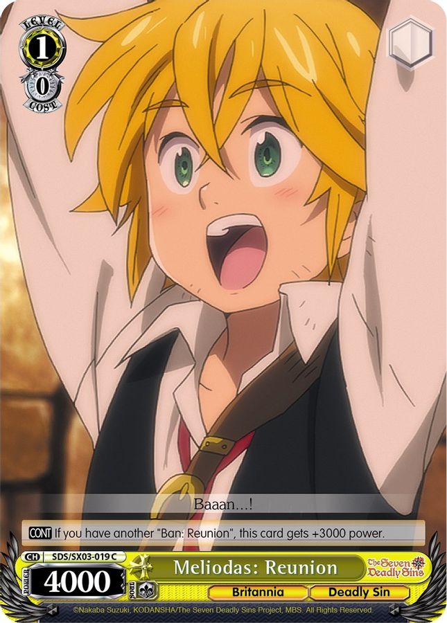 Meliodas: Reunion C waifu card — Weiss Schwarz