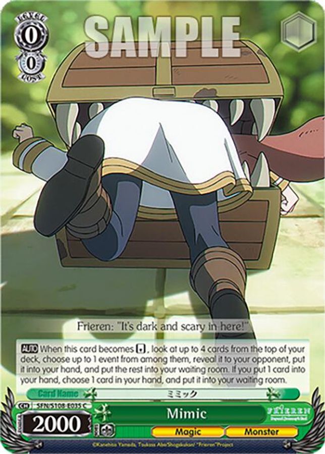 Mimic C waifu card — Weiss Schwarz