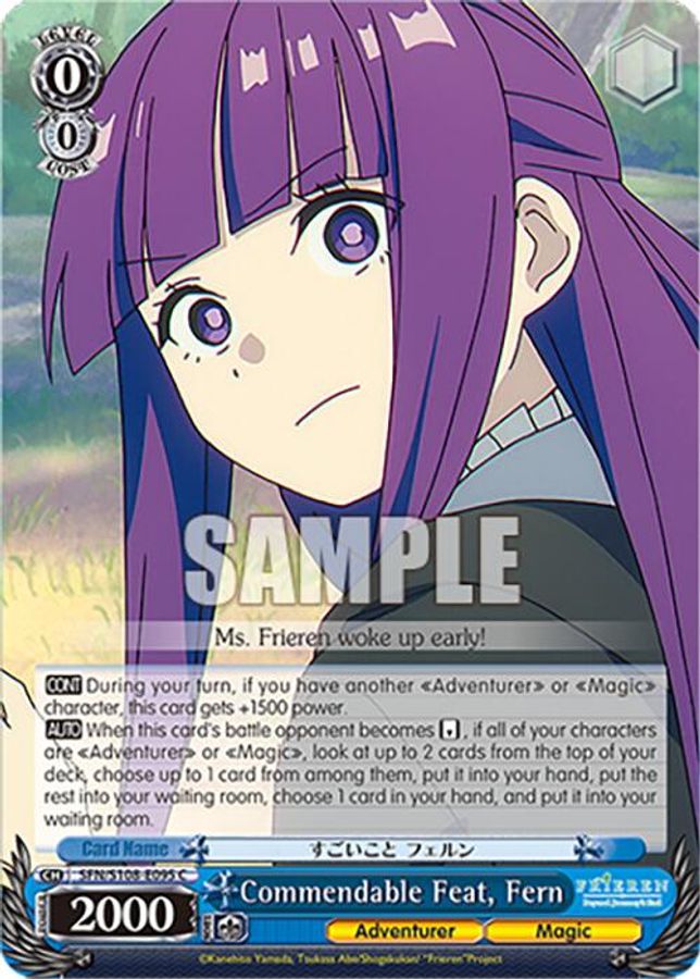 Fern C waifu card — Weiss Schwarz