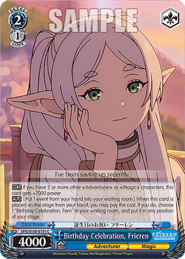 Frieren C waifu card — Weiss Schwarz