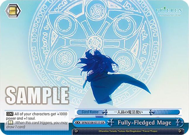 Fully-Fledged Mage CR waifu card — Weiss Schwarz