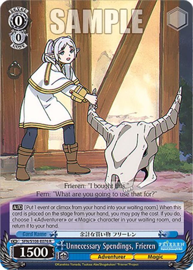 Frieren R waifu card — Weiss Schwarz