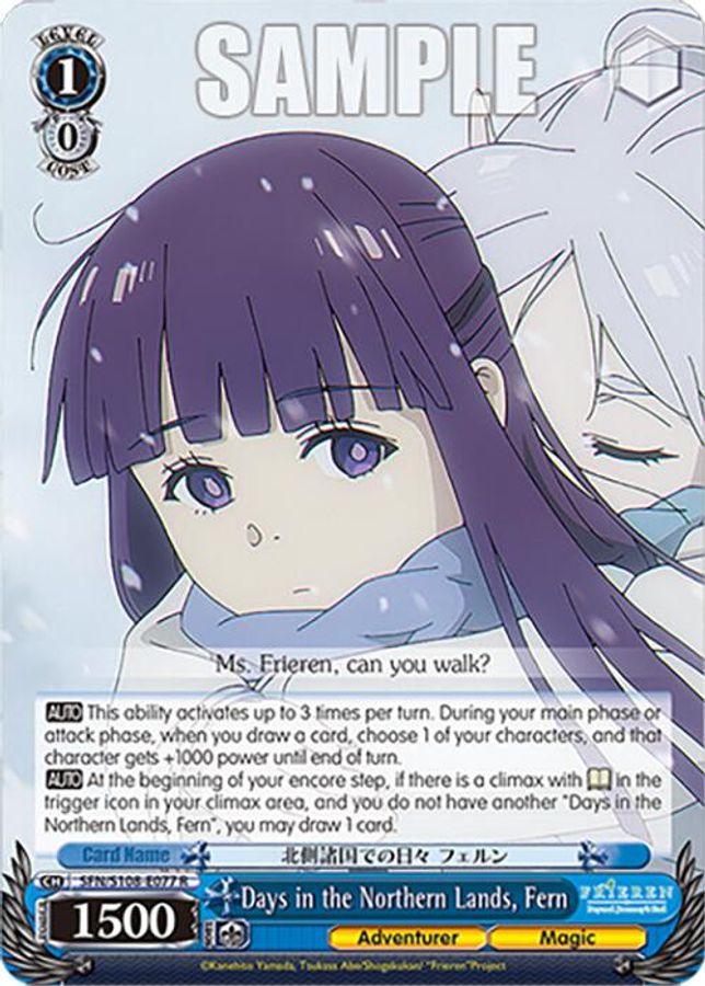 Fern R waifu card — Weiss Schwarz