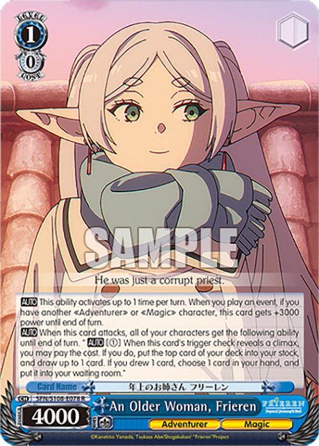 Frieren R waifu card — Weiss Schwarz