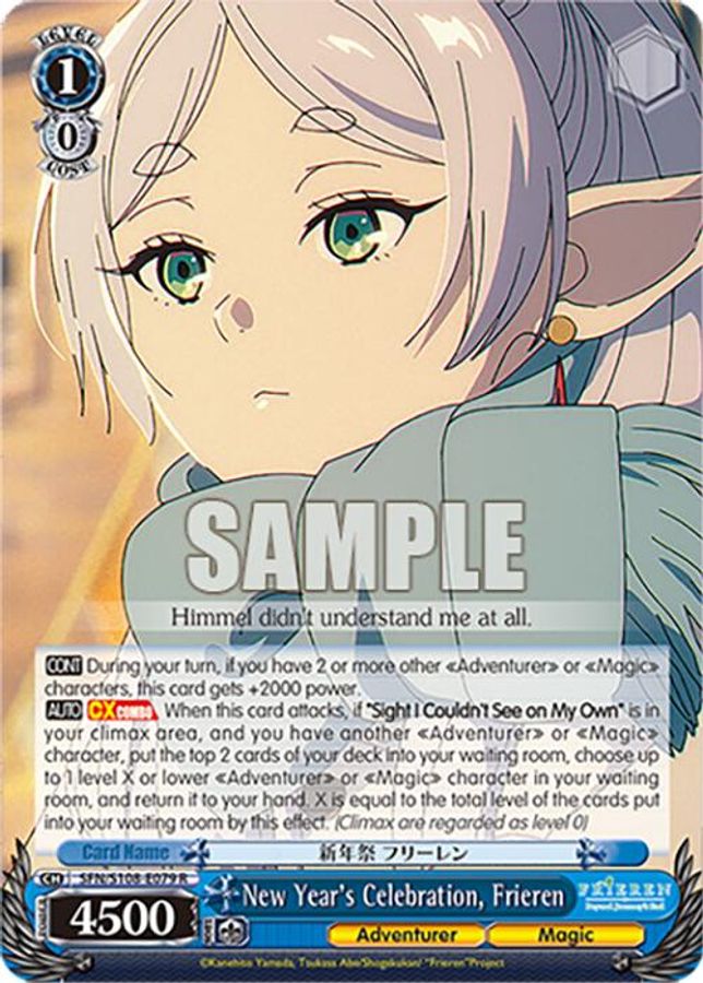 Frieren R waifu card — Weiss Schwarz