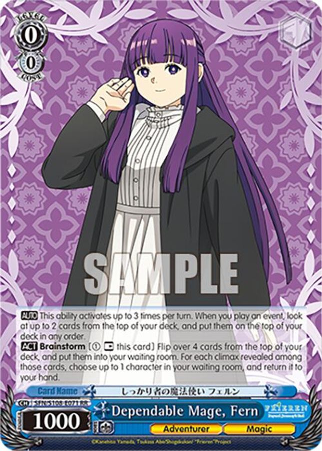 Fern RR waifu card — Weiss Schwarz