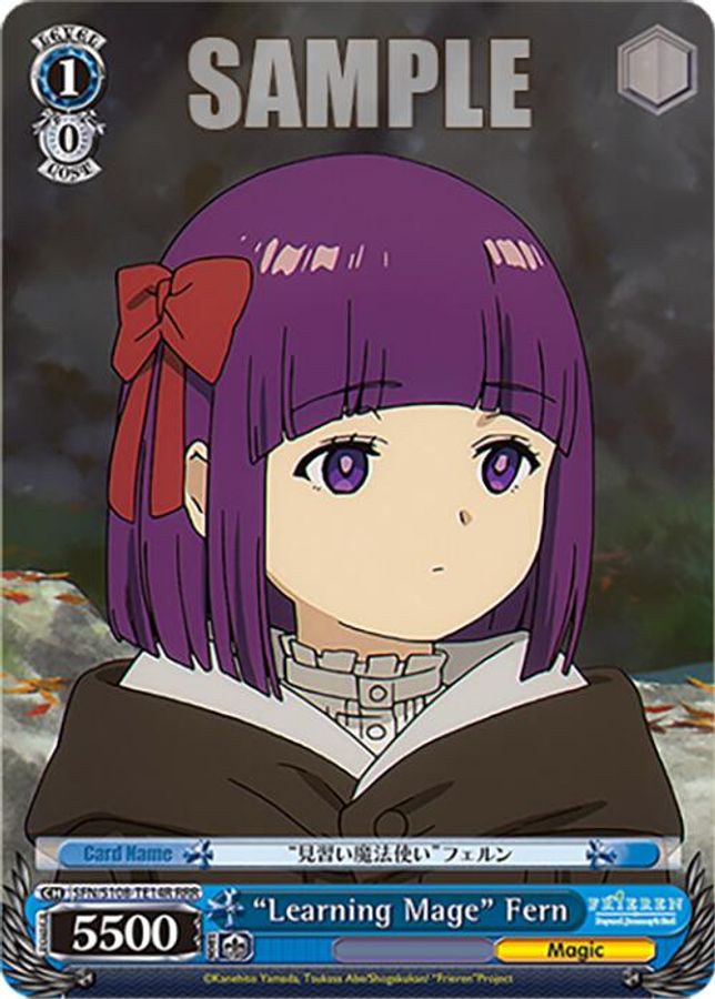"Learning Mage" Fern RRR waifu card — Weiss Schwarz