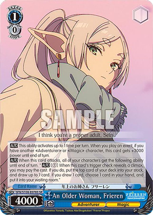 Frieren SR waifu card — Weiss Schwarz
