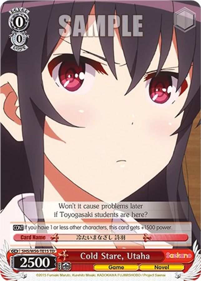 Utaha TrialDeck waifu card — Weiss Schwarz