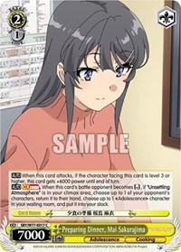 Mai Sakurajima C waifu card — Weiss Schwarz