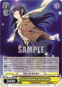 Mai Sakurajima SR waifu card — Weiss Schwarz