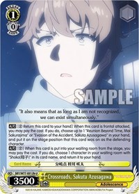 Sakuta Azusagawa U waifu card — Weiss Schwarz
