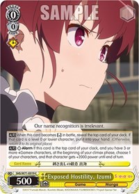 Izumi C waifu card — Weiss Schwarz