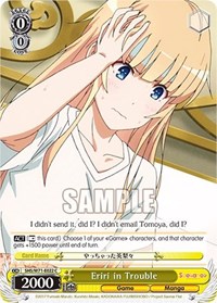 Eriri in Trouble C waifu card — Weiss Schwarz